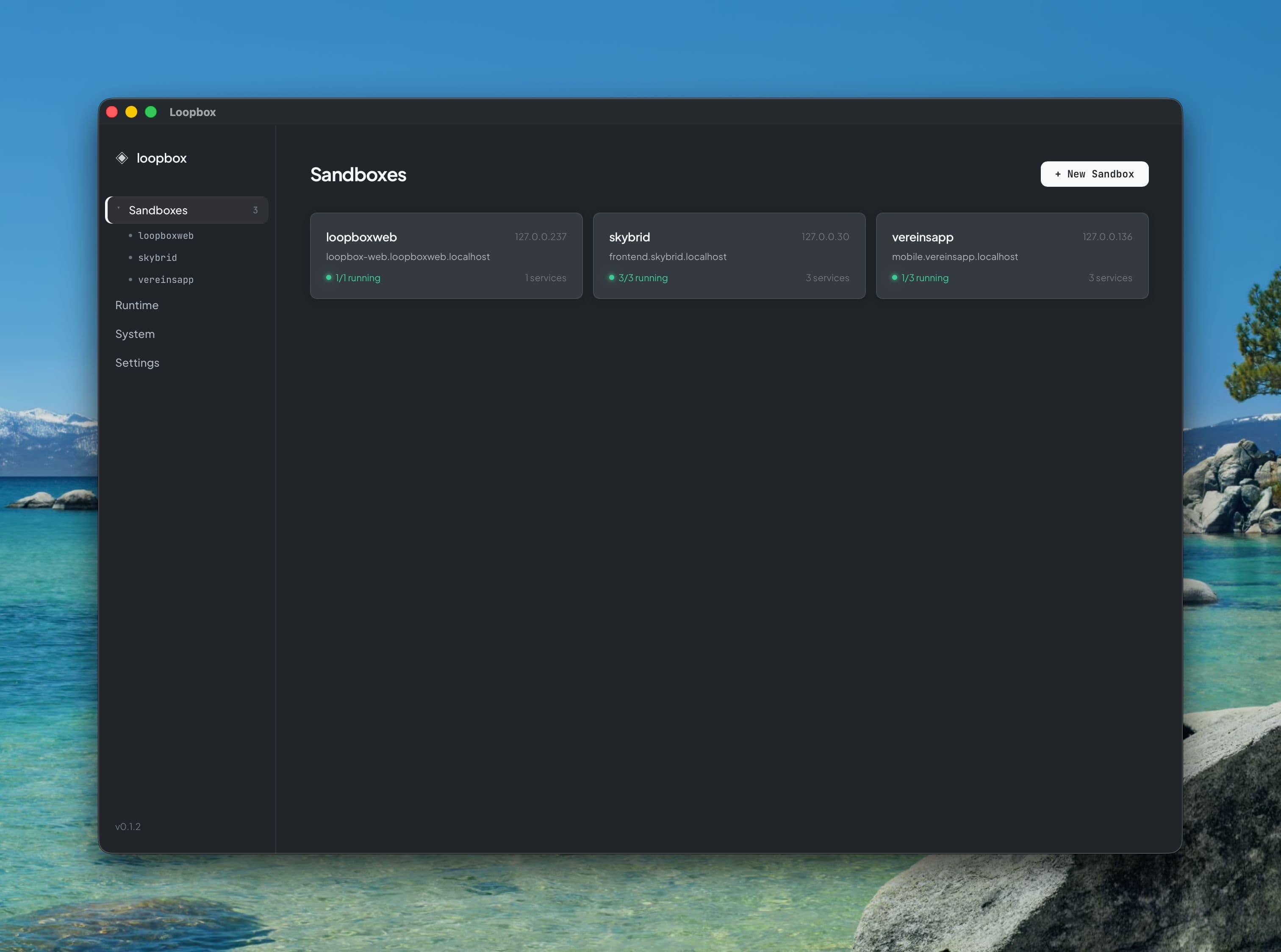 App overview screenshot