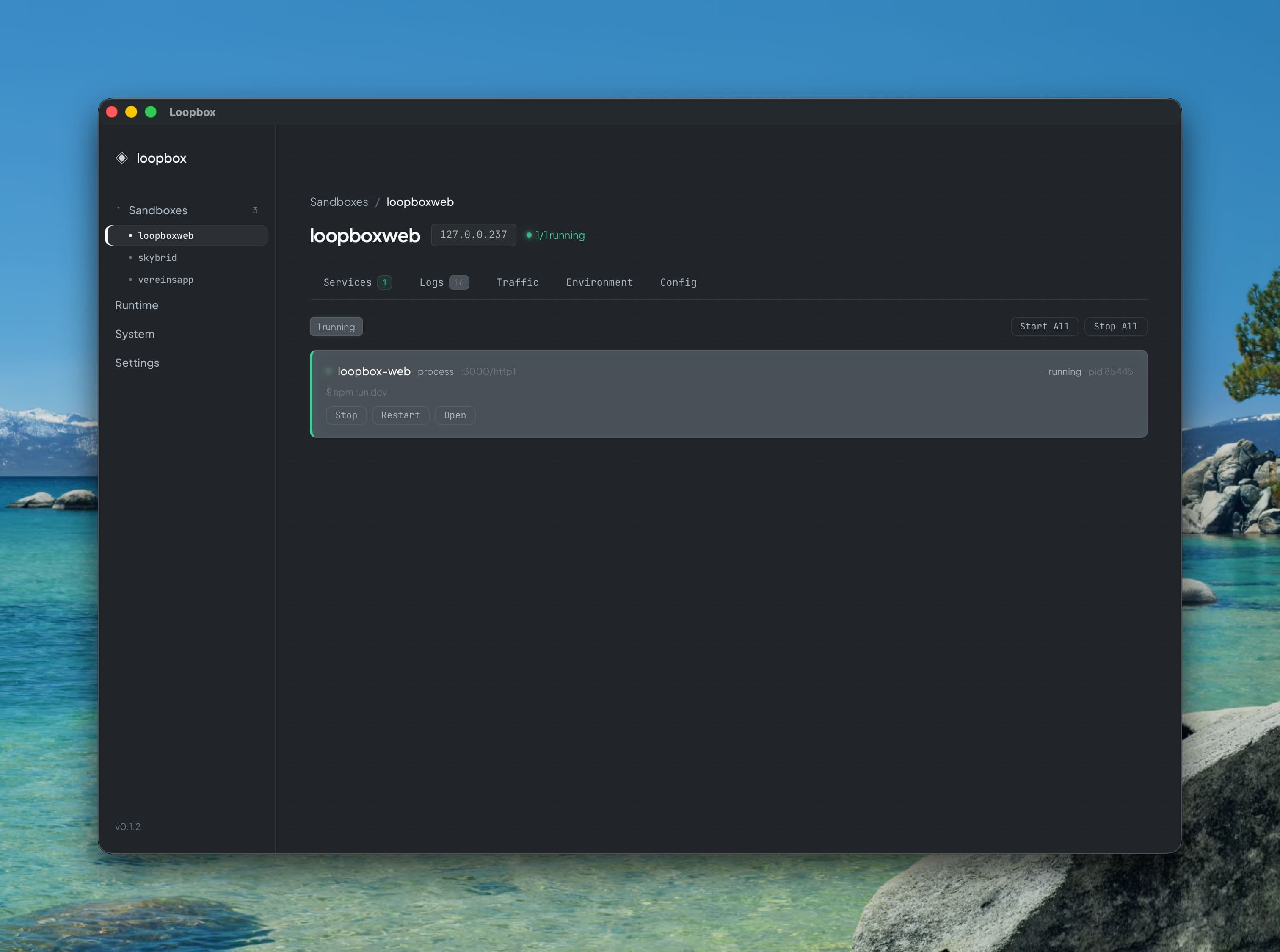 App overview screenshot